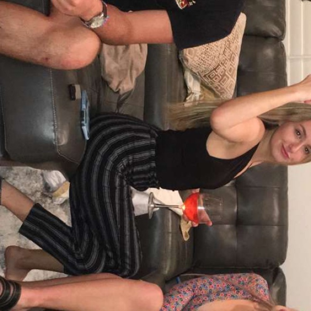 High waisted stripped pants